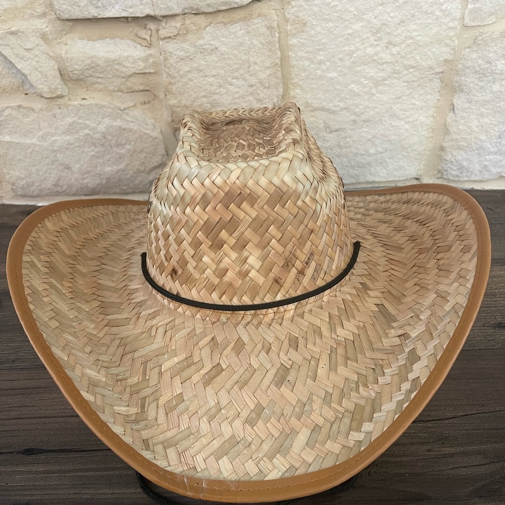 Woven Straw Cowboy Hat